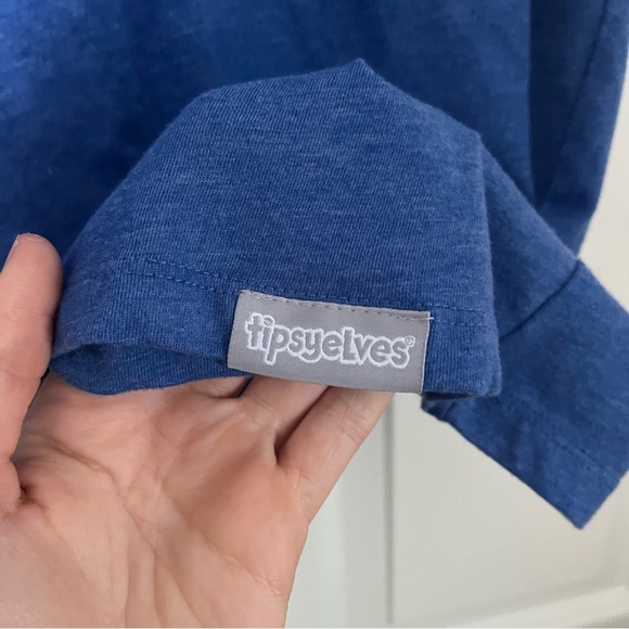 Tipsyelves size 2XL men’s blue tee - Picture 5 of 8